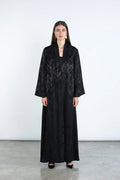 RTWS2504-BLK REYAH TEXTURED EVERYDAY ABAYA