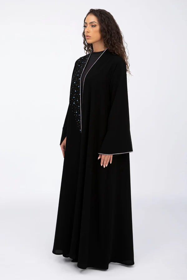 ED2315 COLORFUL ARTISANAL TOUCH SILK ABAYA