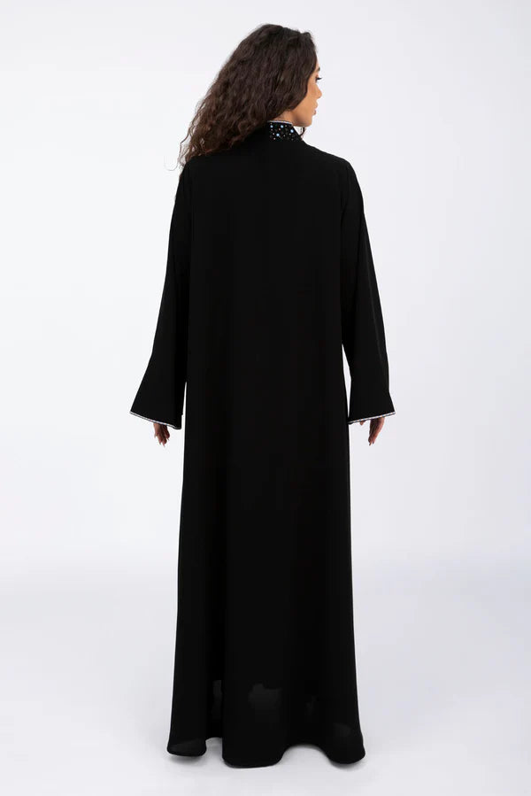 ED2315 COLORFUL ARTISANAL TOUCH SILK ABAYA