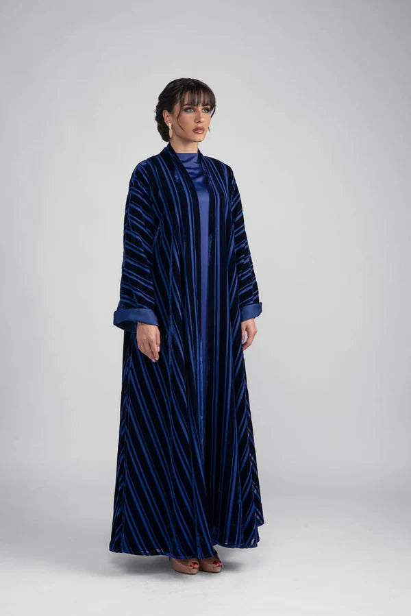 DC2301 BLUE THE VELVET STARLIGHT KIMONO