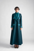 DCJ2301  PETROL BLUE UNLEASHED SOPHISTICATION CHIC BLAZER