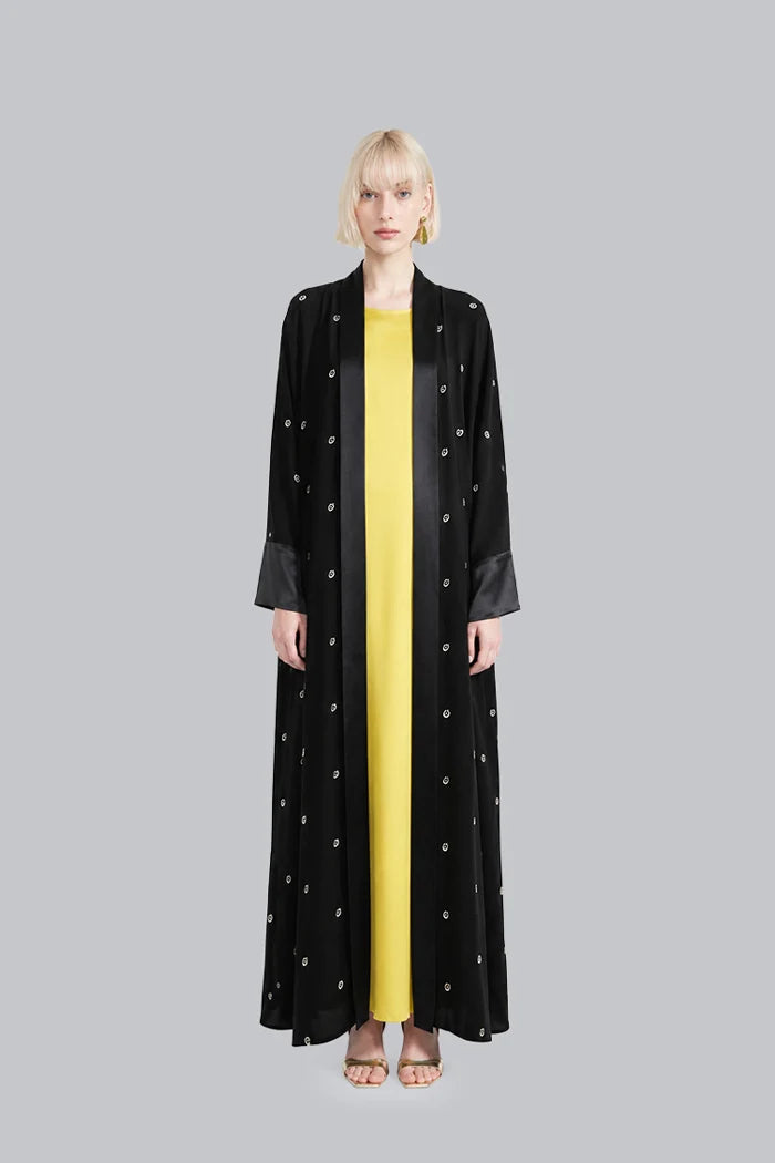 FULLY EMBROIDERED NOON ABAYA – A2209-MDS
