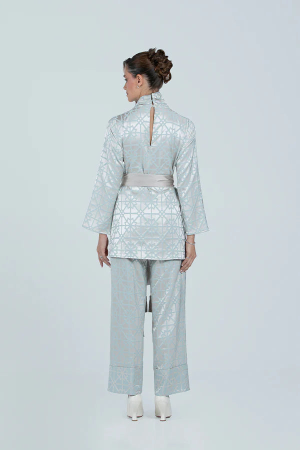 MNPF003-TT THE MOONLIGHT MOTIF WOVEN TOP & TROUSER SET