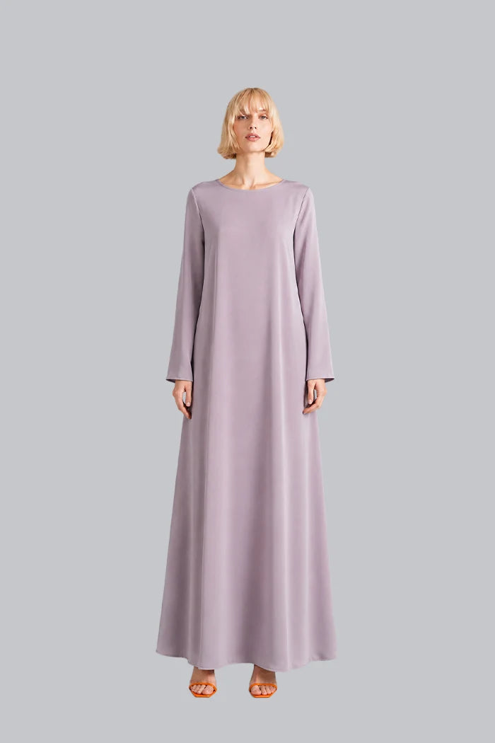 LONG-SLEEVE SILK MAXI DRESS INS2602LS