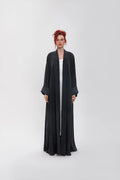 RTWS2407-DROP SHOULDER BLACK ULTIMATE GRACE ABAYA