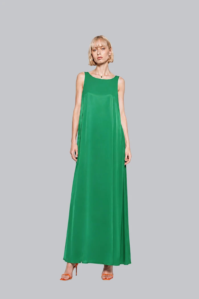 SLEEVELESS SILK MAXI DRESS INS2603SL