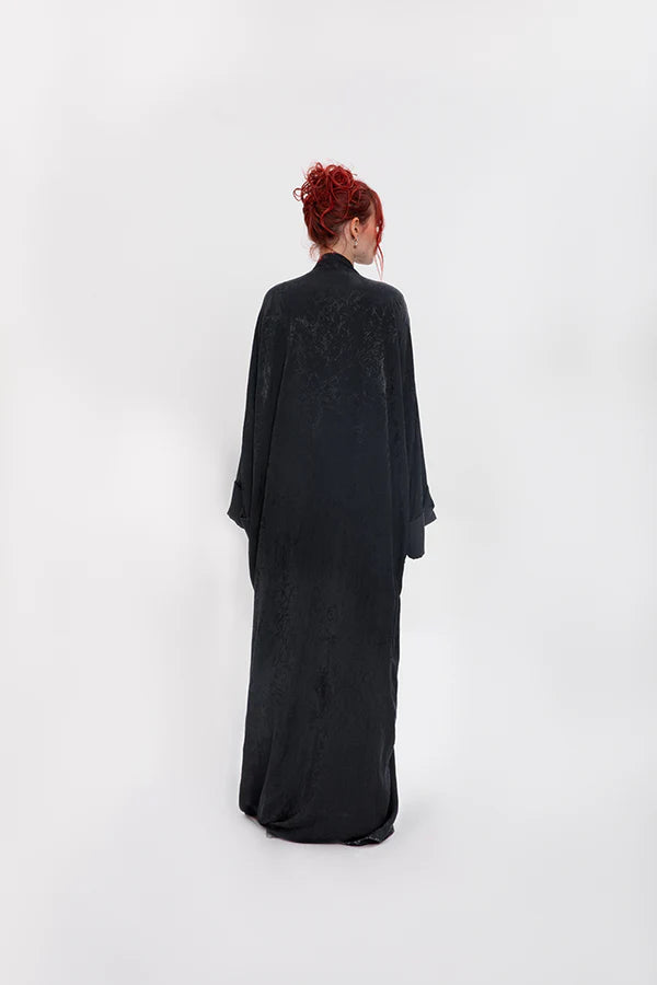 RTWS2407-DROP SHOULDER BLACK ULTIMATE GRACE ABAYA