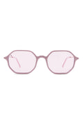 SUNGLASSES OCTAGONAL - SHINY PASTEL PINK