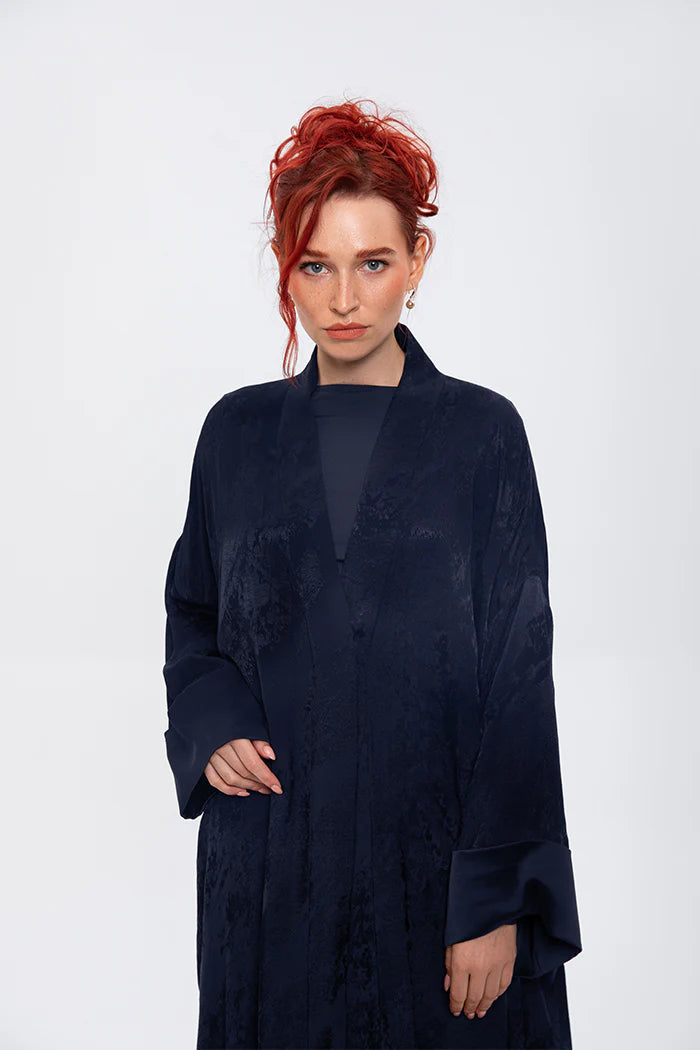 RTWS2406-DS-BLUE OPULENT CHARM KIMONO ABAYA