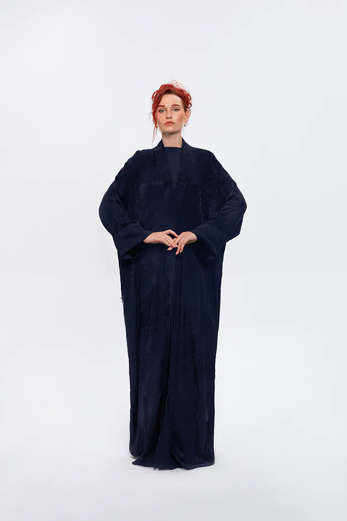 RTWS2406-DS-BLUE OPULENT CHARM KIMONO ABAYA