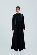DC2514-DBRN THREADS OF SERENITY ABAYA