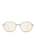 SUNGLASSES OCTAGONAL - SHINY LIGHT PINK