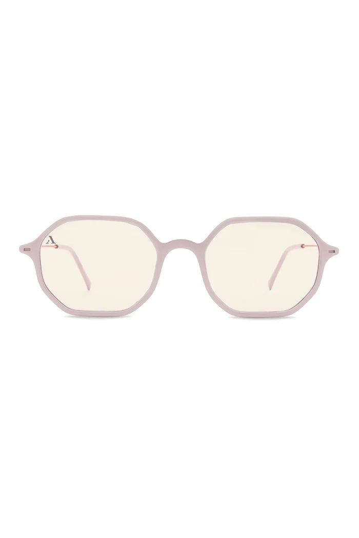 SUNGLASSES OCTAGONAL - SHINY LIGHT PINK