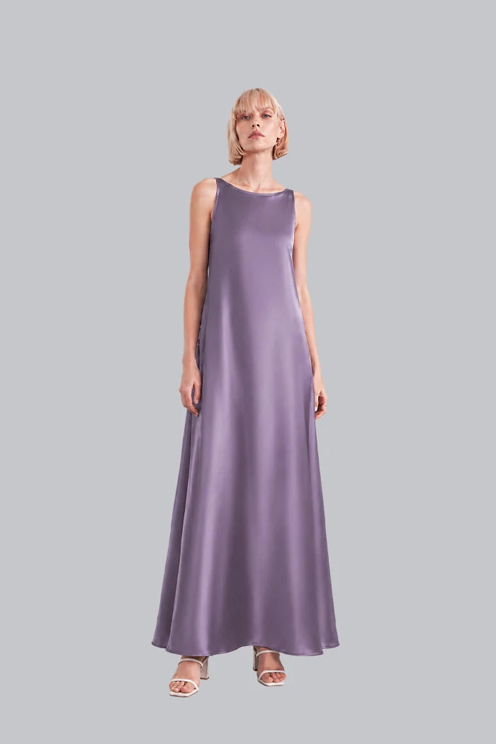 SLEEVELESS SILK MAXI DRESS INS2603SL