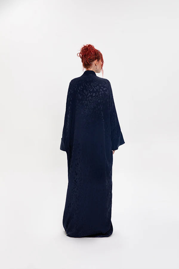 RTWS2405-FLARE KIMONO  BLUE ULTIMATE GRACE ABAYA