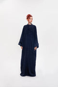 RTWS2405-FLARE KIMONO  BLUE ULTIMATE GRACE ABAYA