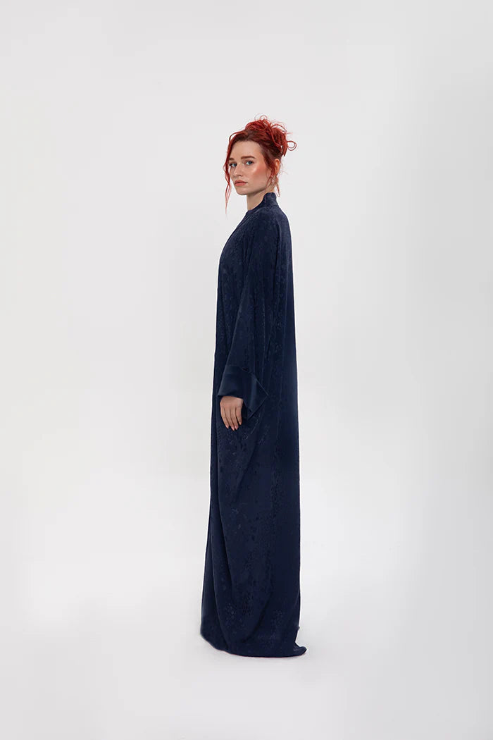 RTWS2403-FLARE BLUE ENCHANTED AURA KIMONO ABAYA