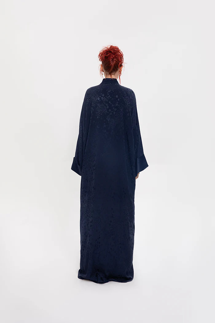 RTWS2403-FLARE BLUE ENCHANTED AURA KIMONO ABAYA