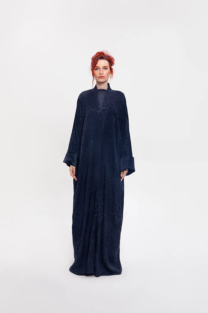 RTWS2403-FLARE BLUE ENCHANTED AURA KIMONO ABAYA