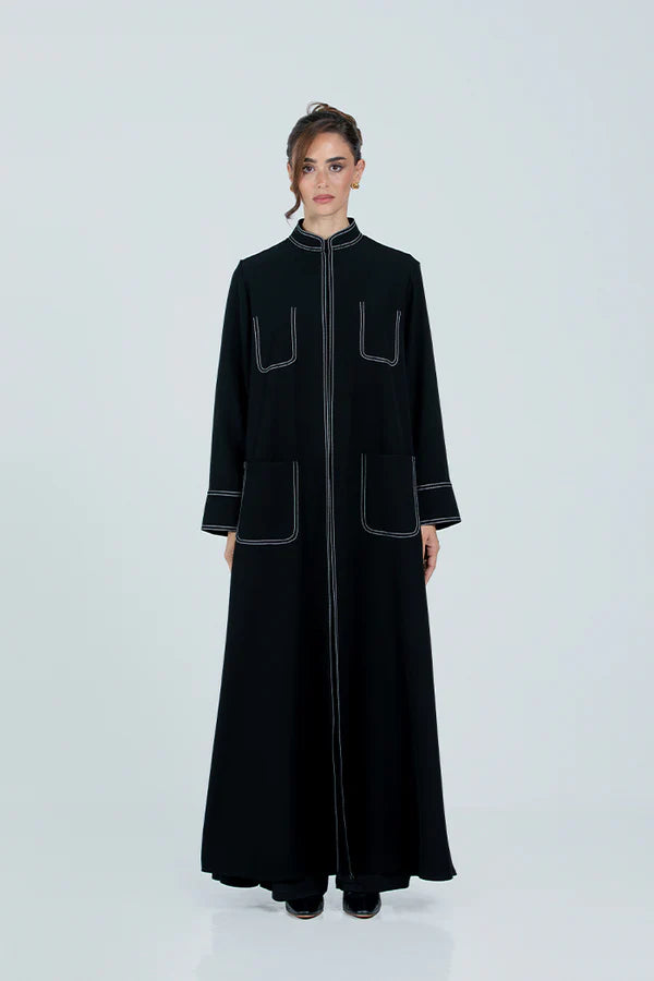 DC2513 THE BLACK BALANCE ABAYA