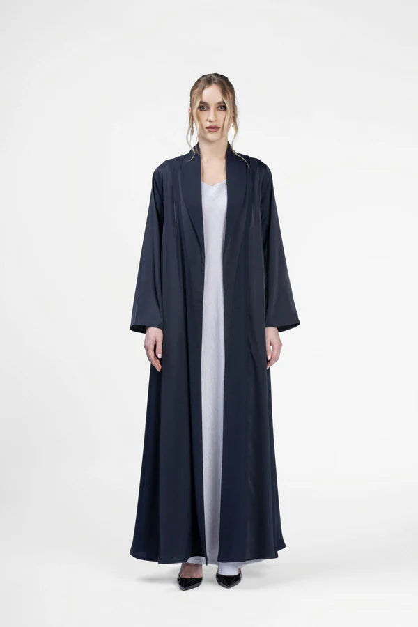RMD2402-BLUE MIDNIGHT SERENITY NAVY BLUE ABAYA