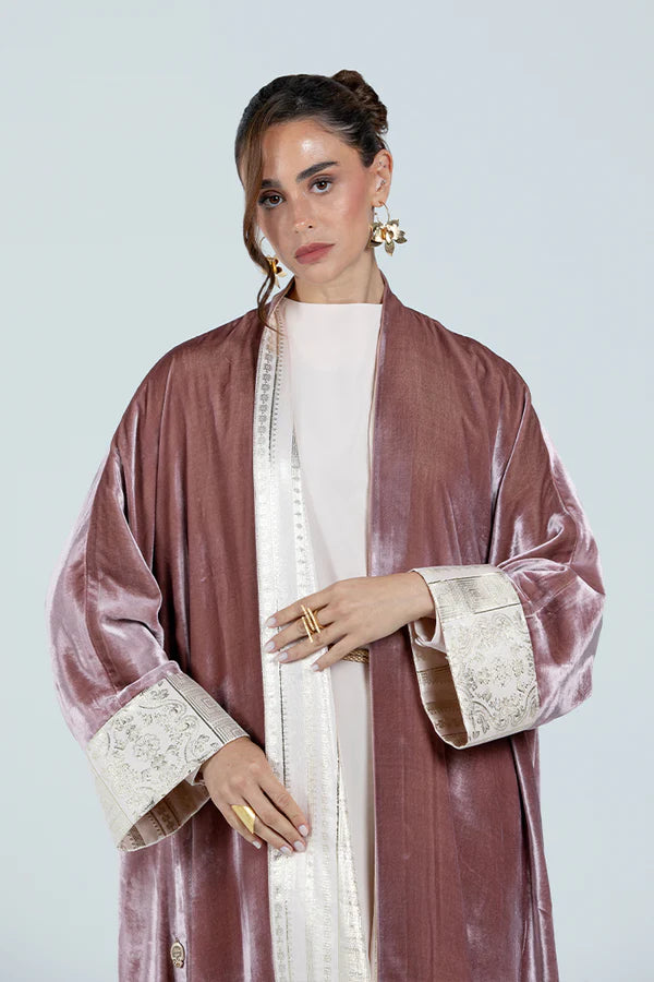 DCV2529-LIGHT PINK KIMONO GOLDEN BLOOM - LIMITED EDITION