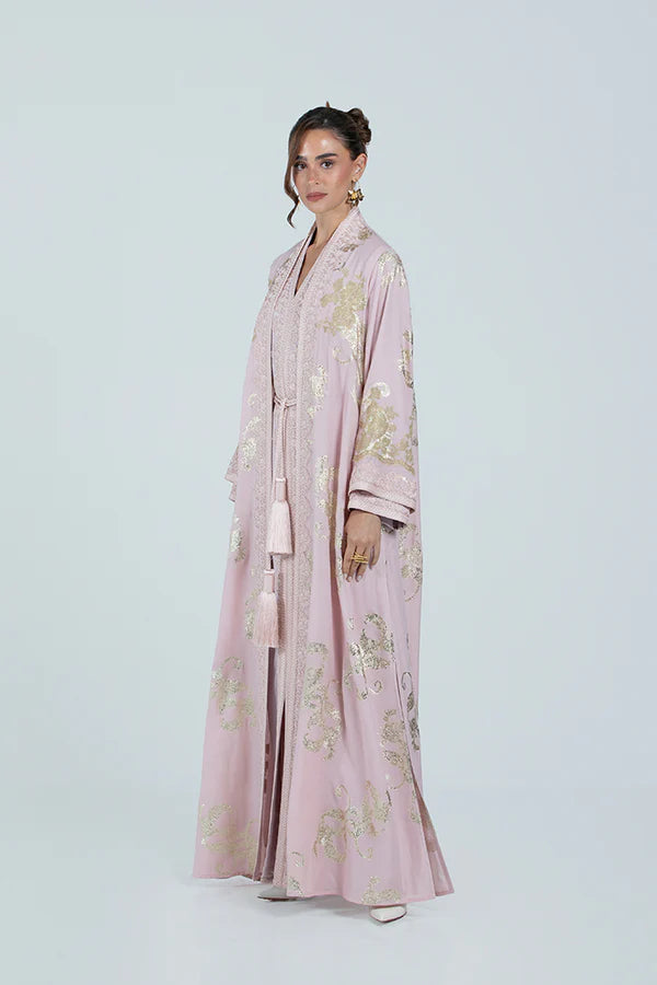 RMDCB2514 LIGHT PINK THE GILDED BLOOM KAFTAN - LIMITED EDITION