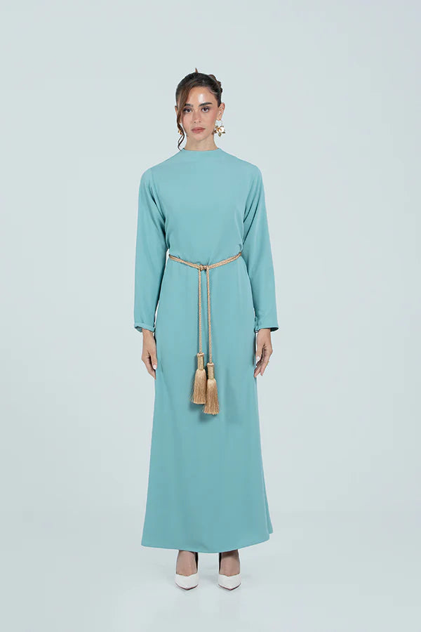 DCV2529-LIGHT BLUE KIMONO GOLDEN BLOOM - LIMITED EDITION