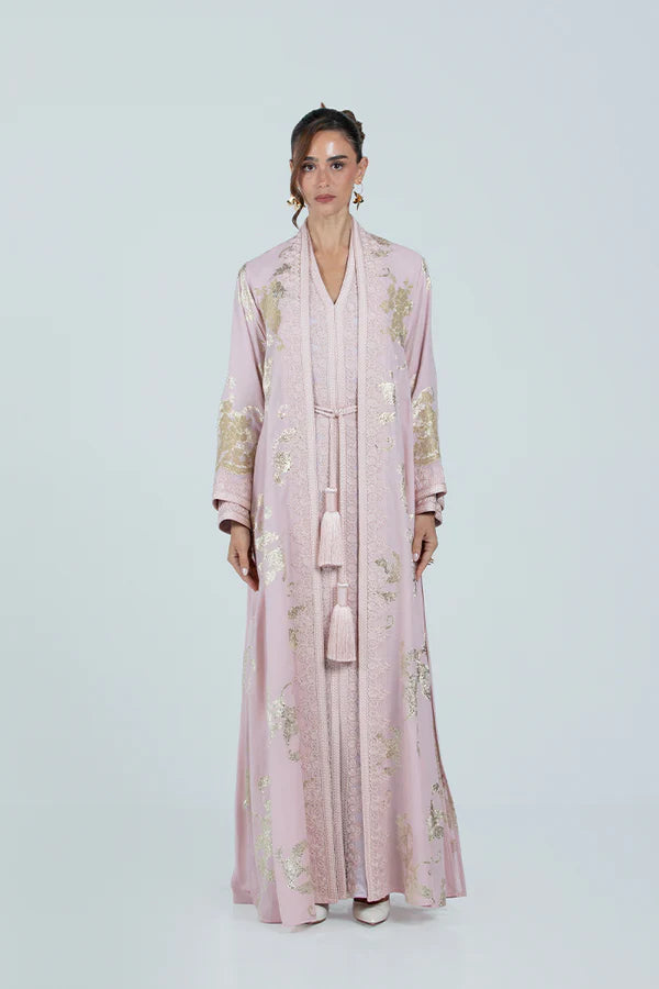 RMDCB2514 LIGHT PINK THE GILDED BLOOM KAFTAN - LIMITED EDITION
