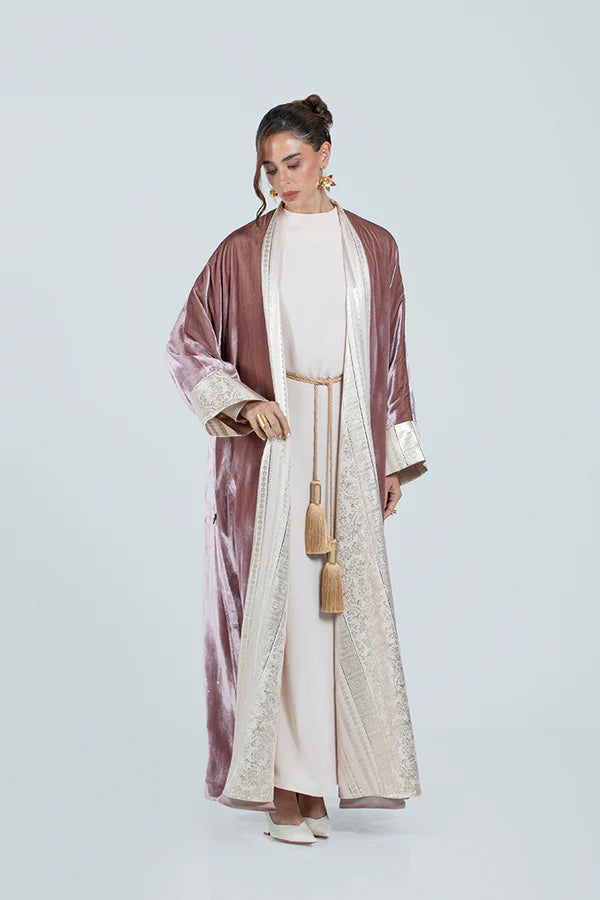 DCV2529-LIGHT PINK KIMONO GOLDEN BLOOM - LIMITED EDITION