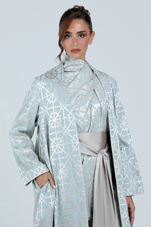 MNPF003 THE MOONLIGHT MOTIF WOVEN ABAYA