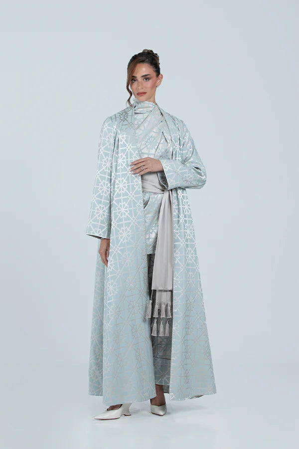 MNPF003 THE MOONLIGHT MOTIF WOVEN ABAYA