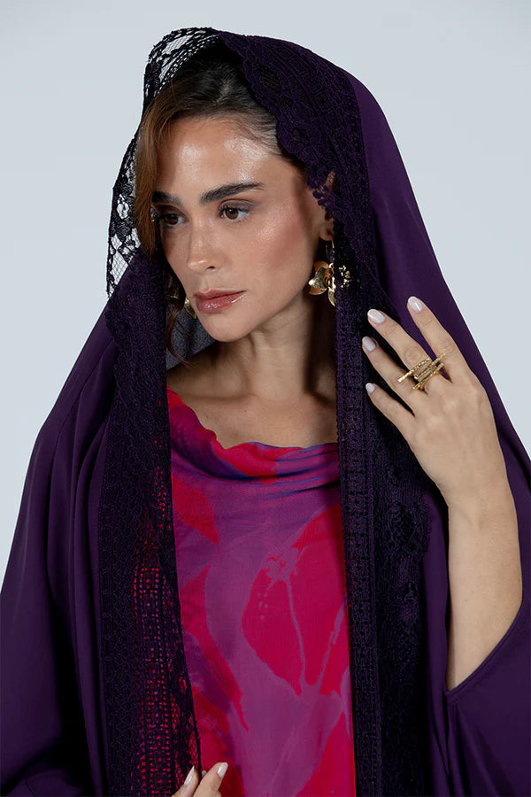DC2521 ETHEREAL LACE ABAYA - LIMITED EDITION