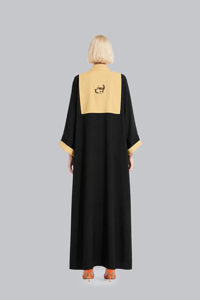 ESSENCE OF ART CALLIGRAPHY-INSPIRED ABAYA – A2201-B-MDS
