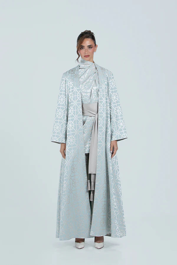 MNPF003 THE MOONLIGHT MOTIF WOVEN ABAYA