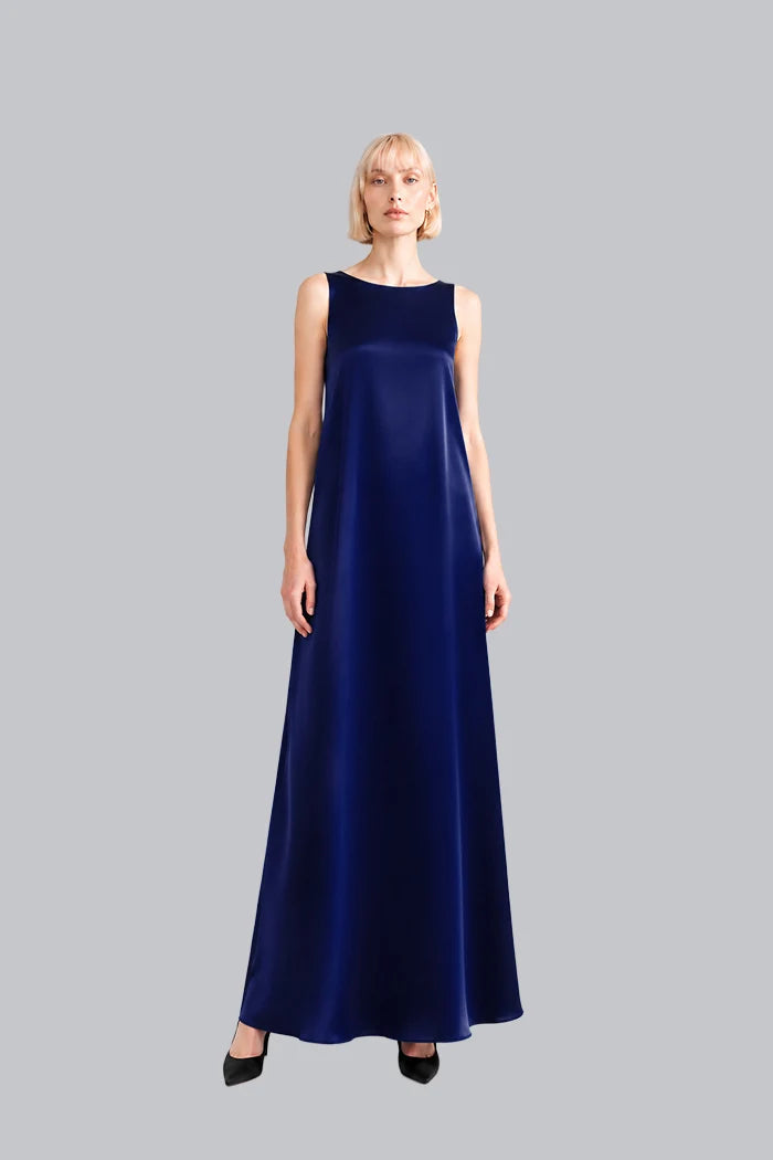 SLEEVELESS SILK MAXI DRESS INS2603SL