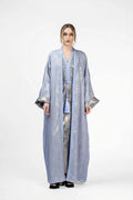 RMDB2401-LVDR STEEL SERENITY KIMONO ABAYA- FULL SET