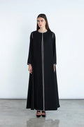 SM2513 ELEGANT FLARE ABAYA WITH DETACHABLE DETAILS