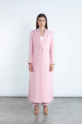 CHIC PINK FULL LENGTH BLAZER AND TROUSERS SUIT DC2007