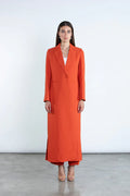 DC2007 - CHIC ORANGE FULL-LENGTH BLAZER AND TROUSERS SUIT