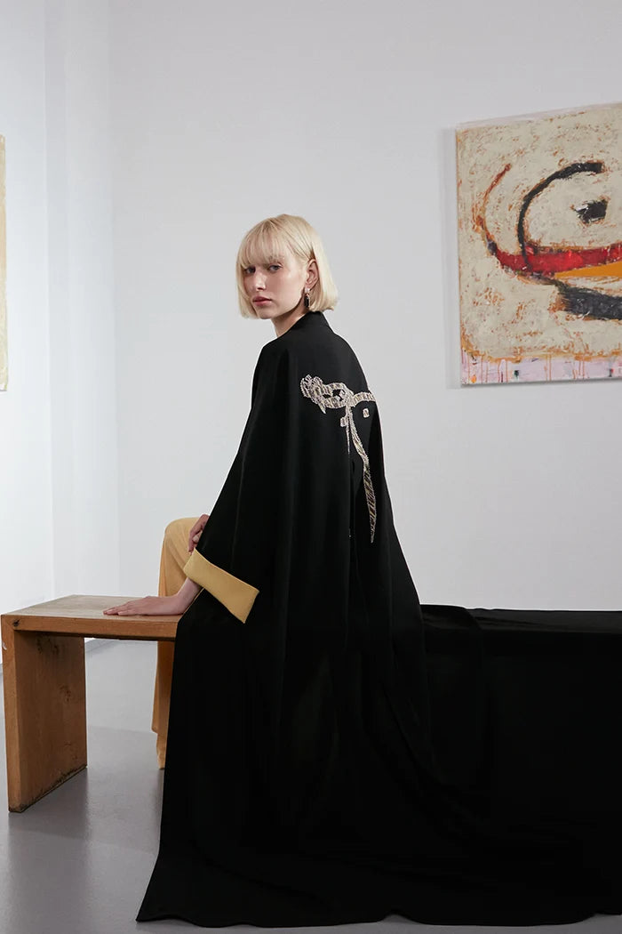 ART FORMATION CALLIGRAPHY INSPIRED ABAYA – A2202-B-MDS