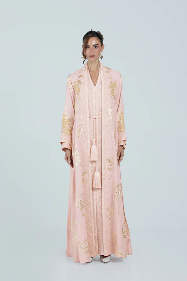 RMDCB2514-PEACH THE GILDED BLOOM KAFTAN - LIMITED EDITION