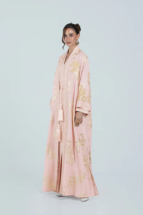 RMDCB2514-PEACH THE GILDED BLOOM KAFTAN - LIMITED EDITION