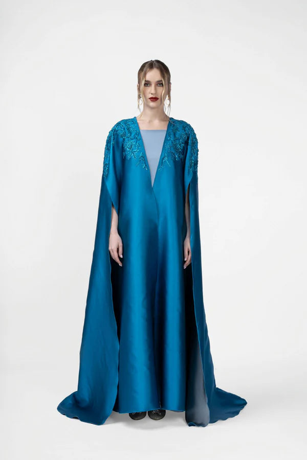 RMDHC2405 INFINITE BLUE LUXE HAUTE COUTURE ABAYA