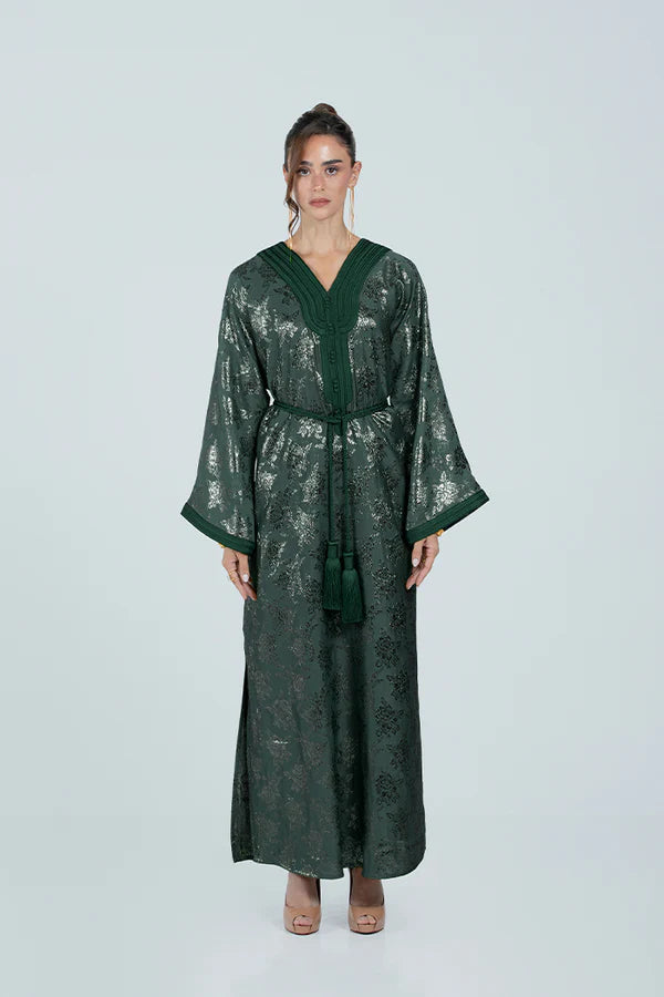RMDJL2514-2-GREEN KIMONO ROYAL MAJESTY