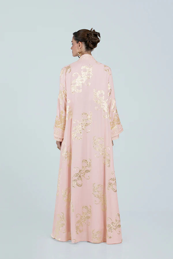 RMDCB2514-PEACH THE GILDED BLOOM KAFTAN - LIMITED EDITION