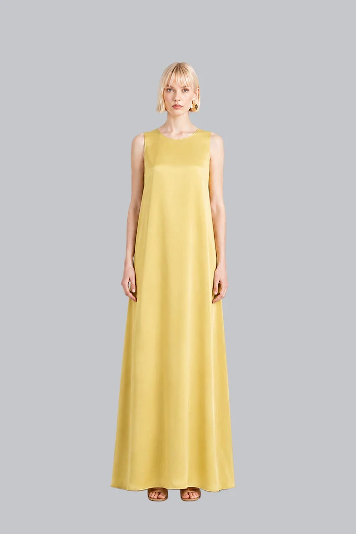 SLEEVELESS SILK MAXI DRESS INS2603SL