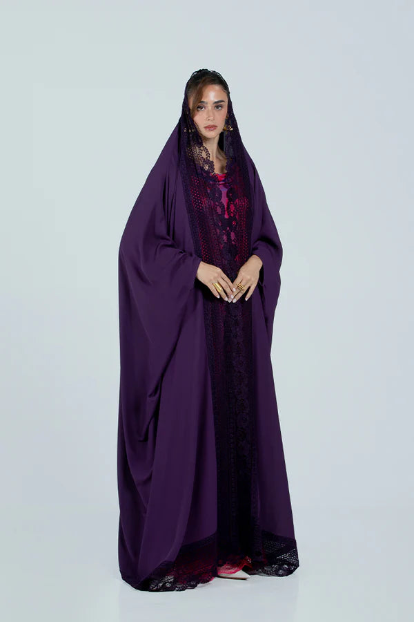DC2521 ETHEREAL LACE ABAYA - LIMITED EDITION