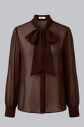 BOW CHIFFON SHIRT SM2646TP
