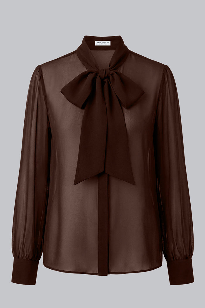BOW CHIFFON SHIRT SM2646TP